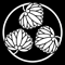 家紋・三つ葵の丸画像のepsフリー素材と解説ページヘ