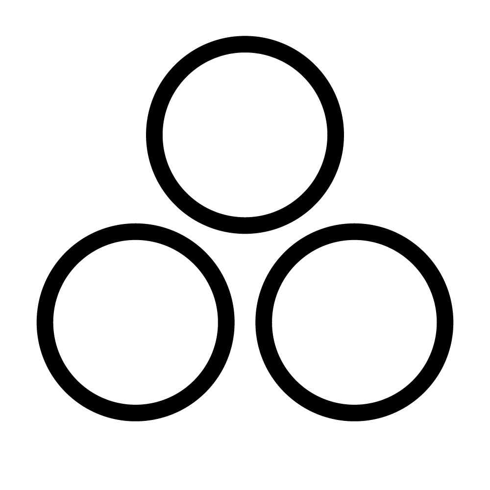 家紋 陰の三つ星 のフリー画像 背景透過 とベクター素材 Eps 家紋epsフリー素材の発光大王堂