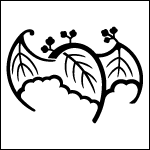 家紋「蝙蝠桐」のepsフリー素材ページヘ