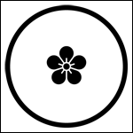家紋「糸輪に豆梅の花」のepsフリー素材ページヘ
