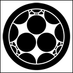 家紋「丸に三つ割り梅鉢」のepsフリー素材ページヘ