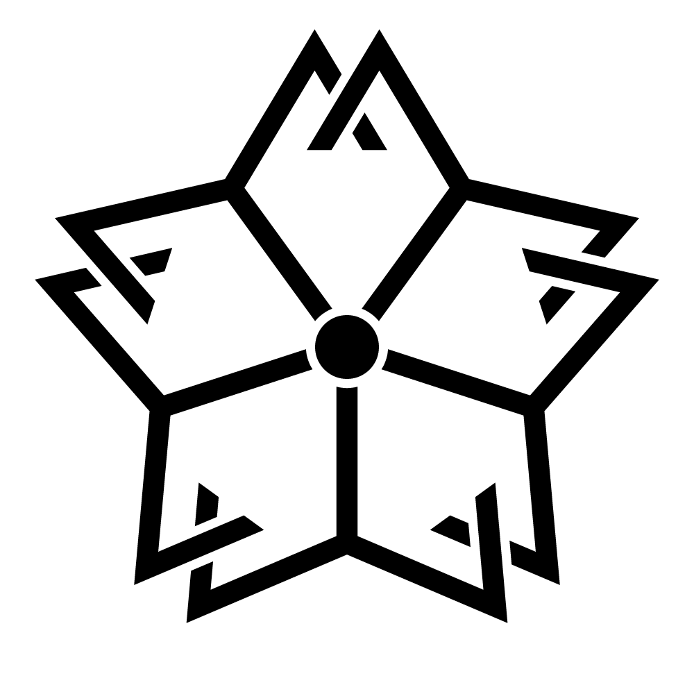 家紋 山形桜 のフリー画像 背景透過 とベクター素材 Eps 家紋epsフリー素材の発光大王堂