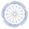 【家紋のフリーベクター素材】菊花紋章を追加作成しています。発光大王堂謹製。