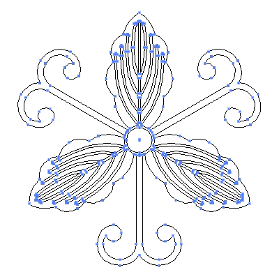 �ז����̃t���[�f�ރA�E�g���C���摜