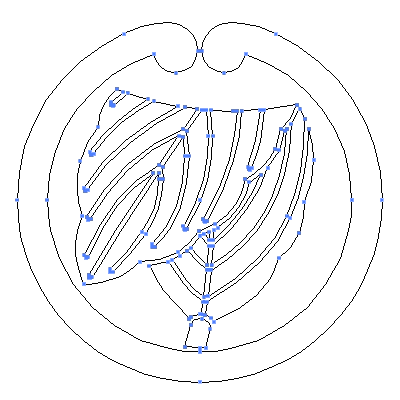 ����ɐ܂ꔐ�̃t���[�f�ރA�E�g���C���摜