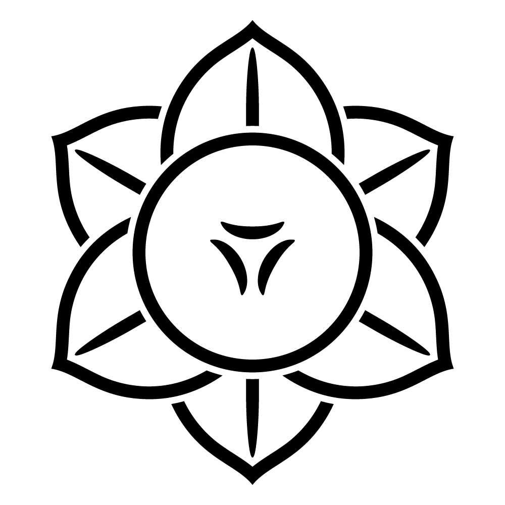 家紋「陰八重向こう橘」の高精細フリー画像。